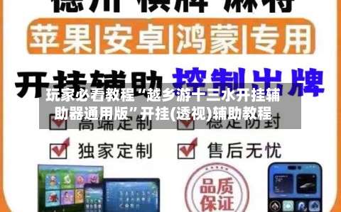 玩家必看教程“越乡游十三水开挂辅助器通用版”开挂(透视)辅助教程-第1张图片