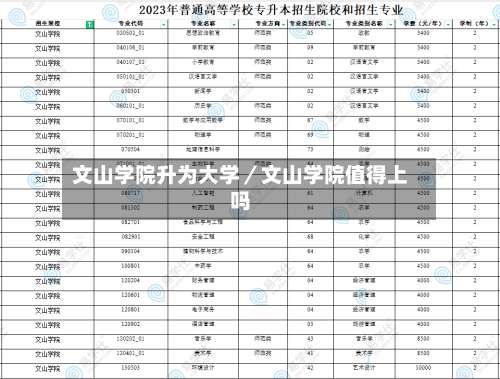 文山学院升为大学／文山学院值得上吗-第2张图片