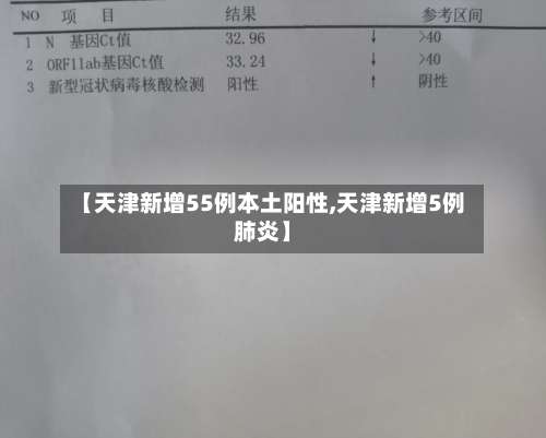 【天津新增55例本土阳性,天津新增5例肺炎】-第2张图片