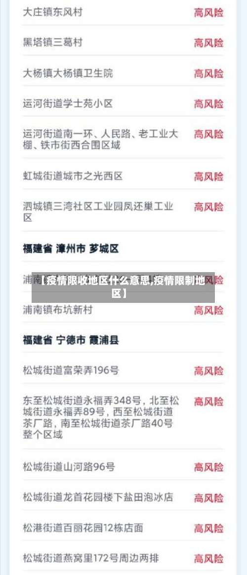 【疫情限收地区什么意思,疫情限制地区】-第2张图片