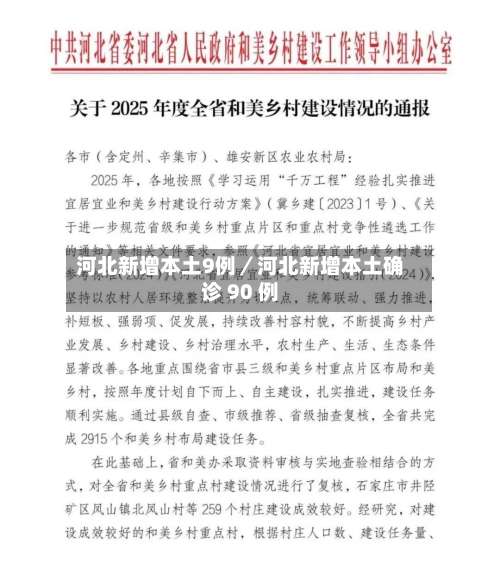 河北新增本土9例／河北新增本土确诊 90 例-第1张图片