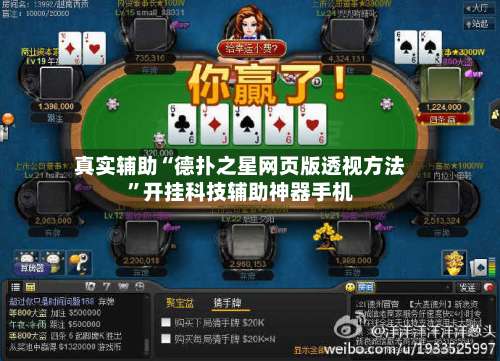 真实辅助“德扑之星网页版透视方法”开挂科技辅助神器手机-第1张图片