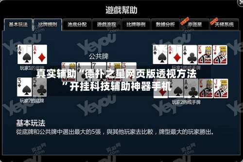 真实辅助“德扑之星网页版透视方法	”开挂科技辅助神器手机-第2张图片