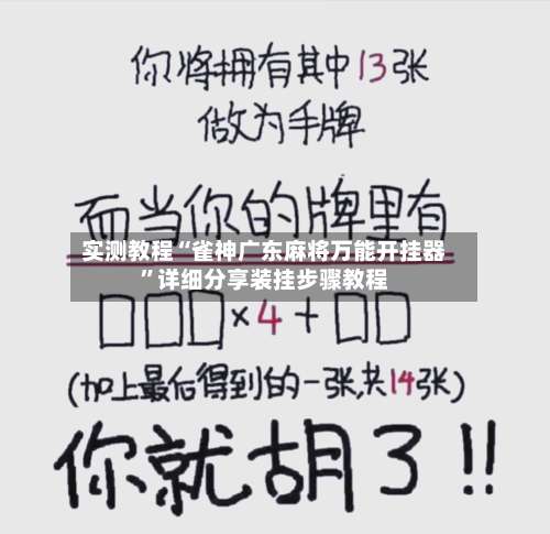 实测教程“雀神广东麻将万能开挂器”详细分享装挂步骤教程-第2张图片