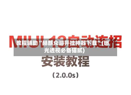 教程辅助“赫麒众游开挂神器下载”(曝光透视必备猫腻)-第3张图片