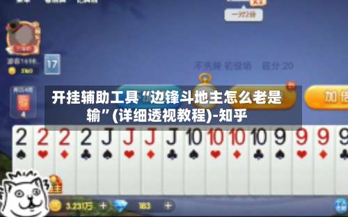 开挂辅助工具“边锋斗地主怎么老是输”(详细透视教程)-知乎-第2张图片