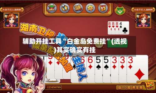 辅助开挂工具“白金岛免费挂”(透视)其实确实有挂-第1张图片