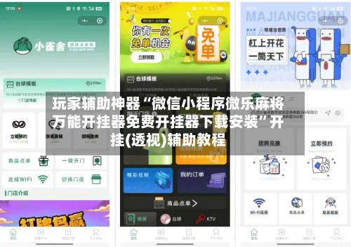 玩家辅助神器“微信小程序微乐麻将万能开挂器免费开挂器下载安装	”开挂(透视)辅助教程-第2张图片