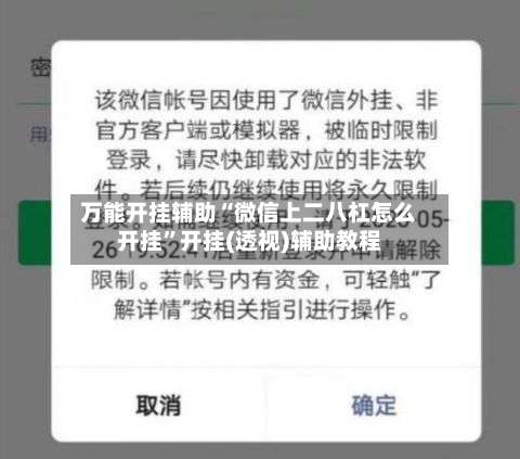万能开挂辅助“微信上二八杠怎么开挂”开挂(透视)辅助教程-第3张图片