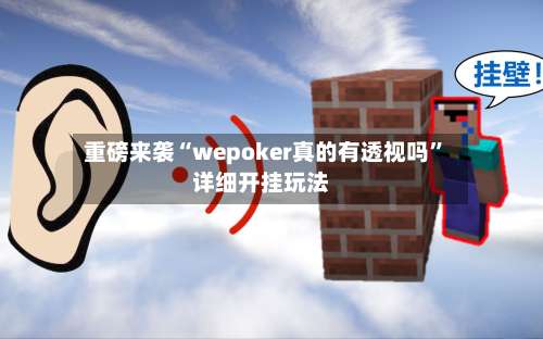 重磅来袭“wepoker真的有透视吗”详细开挂玩法-第1张图片