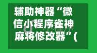 辅助神器“微信小程序雀神麻将修改器”(透视)辅助透视教程-第2张图片