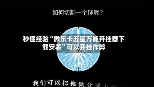 秒懂经验“微乐卡五星万能开挂器下载安装”可以开挂作弊-第1张图片