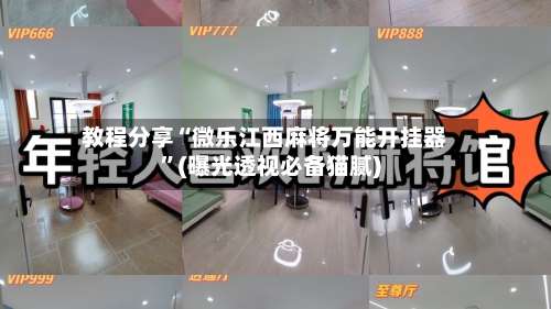 教程分享“微乐江西麻将万能开挂器	”(曝光透视必备猫腻)-第2张图片