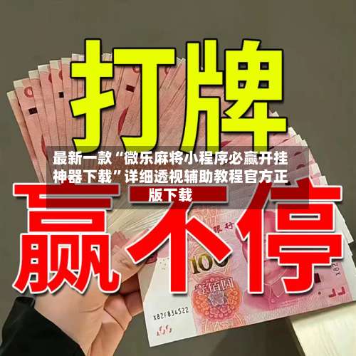 最新一款“微乐麻将小程序必赢开挂神器下载	”详细透视辅助教程官方正版下载-第3张图片