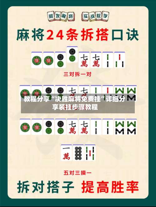 教程分享“决胜麻将免费挂”详细分享装挂步骤教程-第1张图片