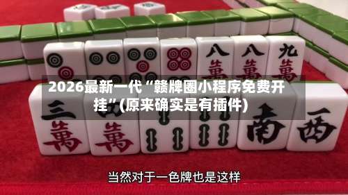 2026最新一代“赣牌圈小程序免费开挂	”(原来确实是有插件)-第1张图片