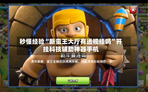 秒懂经验“新蛮王大厅有透视挂吗	”开挂科技辅助神器手机-第1张图片