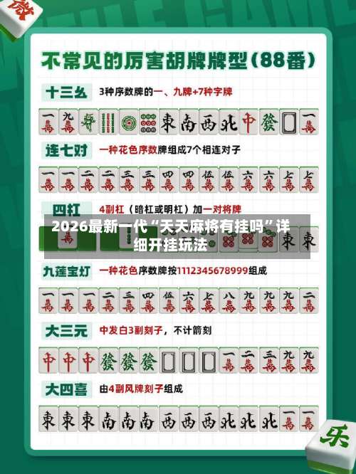 2026最新一代“天天麻将有挂吗	”详细开挂玩法-第1张图片