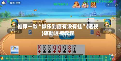 推荐一款“微乐到底有没有挂”(透视)辅助透视教程-第1张图片