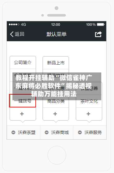 教程开挂辅助“微信雀神广东麻将必胜软件	”揭秘透视辅助万能挂用法-第1张图片