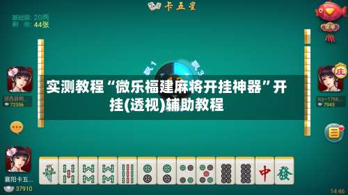 实测教程“微乐福建麻将开挂神器”开挂(透视)辅助教程-第3张图片