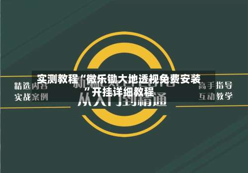 实测教程“微乐锄大地透视免费安装”开挂详细教程-第1张图片