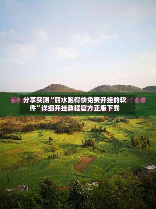分享实测“丽水跑得快免费开挂的软件”详细开挂教程官方正版下载-第3张图片