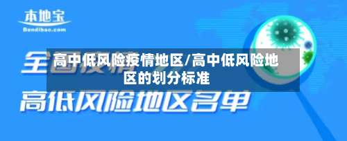 高中低风险疫情地区/高中低风险地区的划分标准-第1张图片