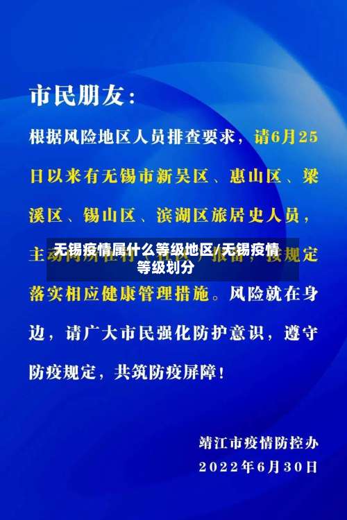 无锡疫情属什么等级地区/无锡疫情等级划分-第1张图片