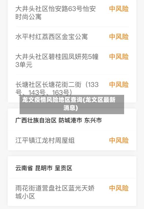 龙文疫情风险地区查询(龙文区最新消息)-第1张图片