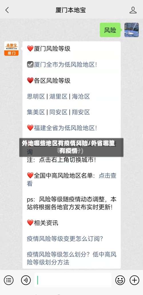 外地哪些地区有疫情风险/外省哪里有疫情-第2张图片
