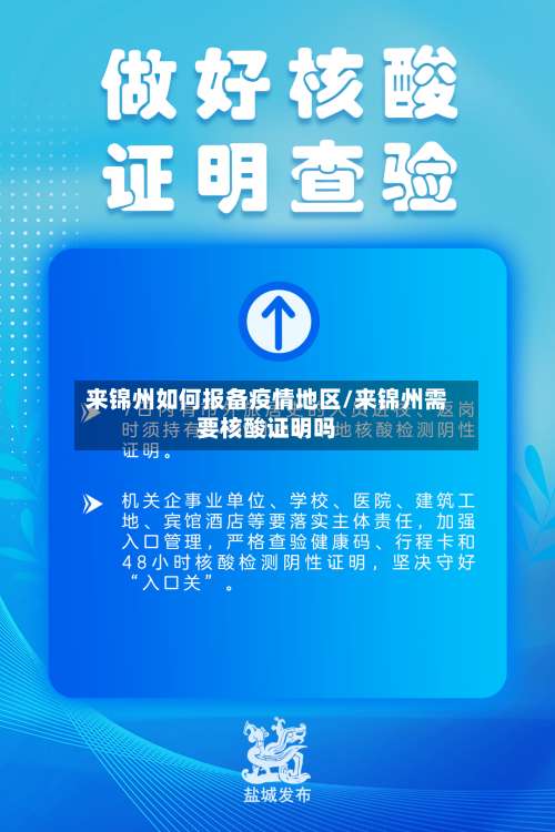 来锦州如何报备疫情地区/来锦州需要核酸证明吗-第1张图片