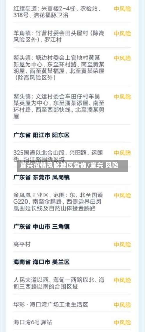 宜兴疫情风险地区查询/宜兴 风险-第1张图片