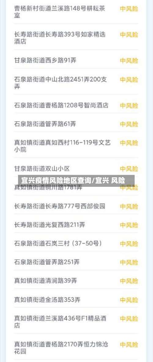 宜兴疫情风险地区查询/宜兴 风险-第2张图片