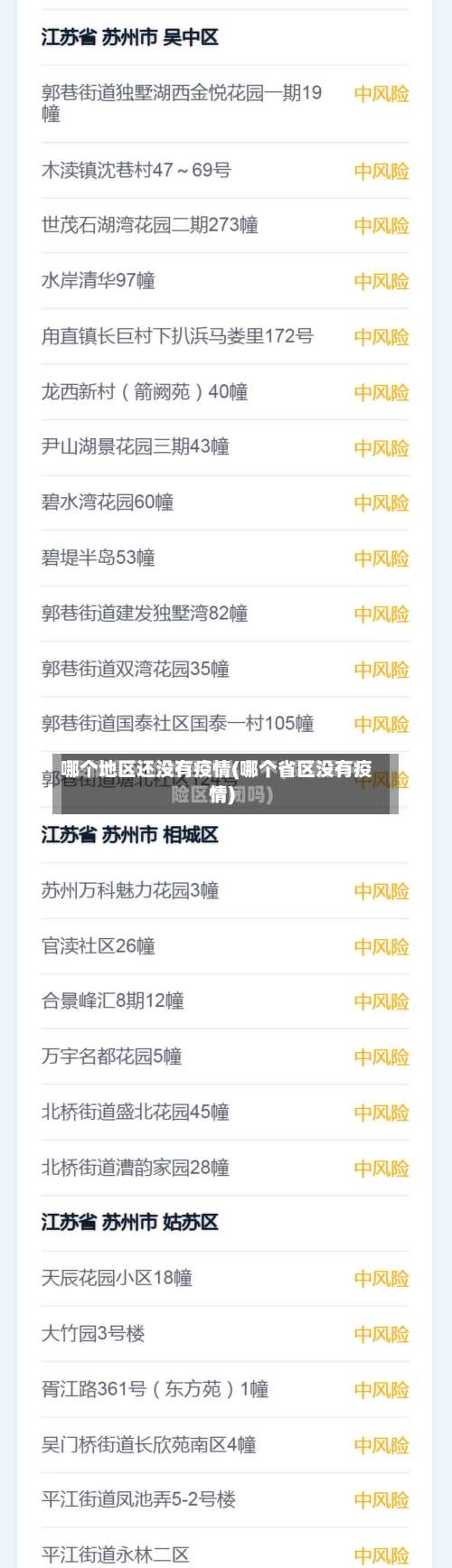 哪个地区还没有疫情(哪个省区没有疫情)-第2张图片