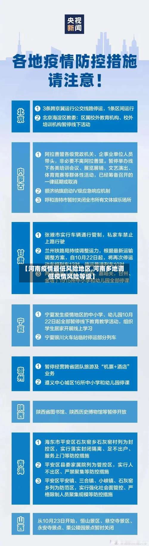 【河南疫情最低风险地区,河南多地调低疫情风险等级】-第2张图片