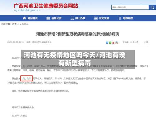 河池有无疫情地区吗今天/河池有没有新型病毒-第2张图片