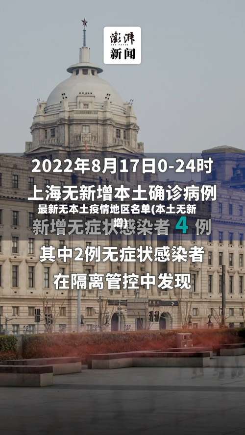 最新无本土疫情地区名单(本土无新增)-第2张图片