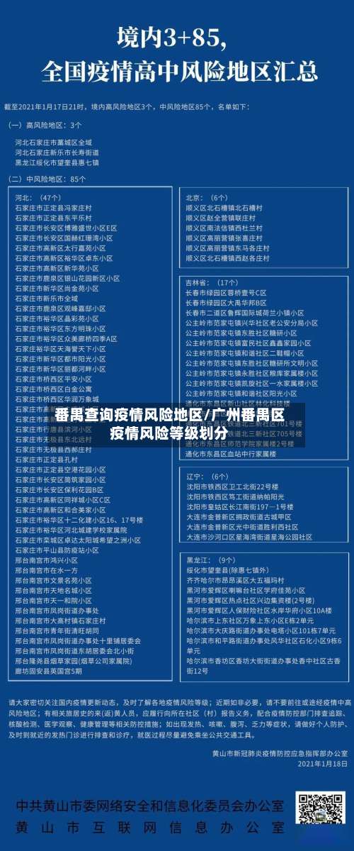 番禺查询疫情风险地区/广州番禺区疫情风险等级划分-第3张图片