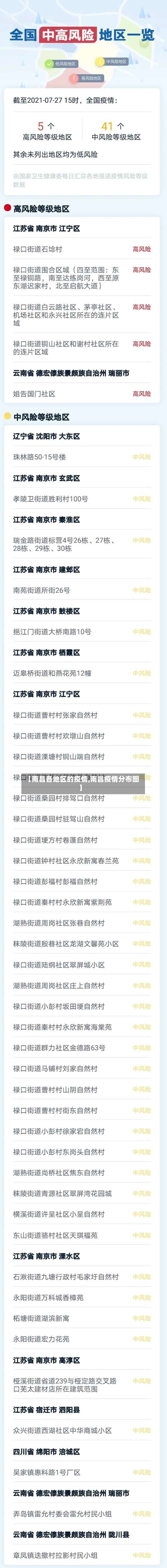 【南昌各地区的疫情,南昌疫情分布图】-第2张图片