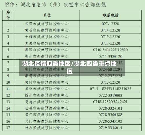湖北疫情四类地区/湖北四类重点地区-第1张图片